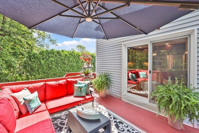 24 Azalea Way, Belchertown, MA 01007 - wooden terrace with outdoor lounge area