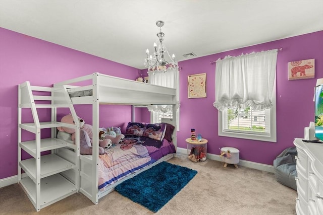 27 Nadias Way, Brockton, MA 02301 - carpeted bedroom featuring a chandelier and baseboards