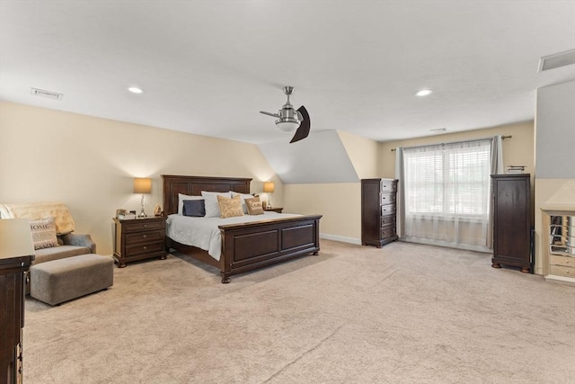 27 Nadias Way, Brockton, MA 02301 - carpeted bedroom featuring ceiling fan, recessed lighting, vaulted ceiling, and baseboards