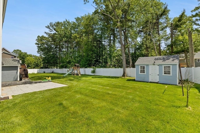 27 Nadias Way, Brockton, MA 02301 - view of yard with a playground and stairs