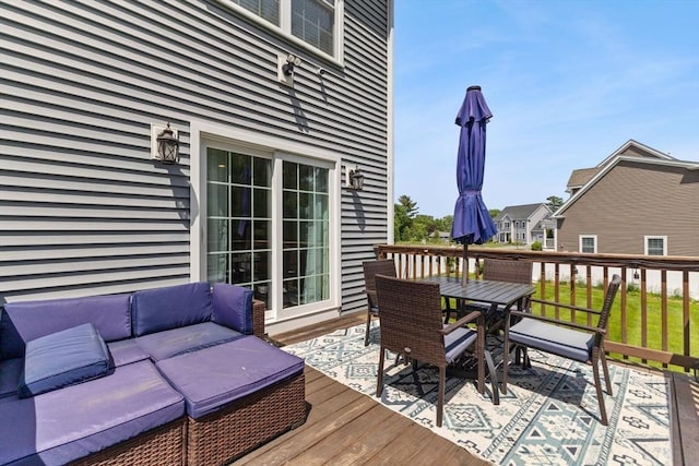 27 Nadias Way, Brockton, MA 02301 - deck with outdoor dining area and an outdoor hangout area