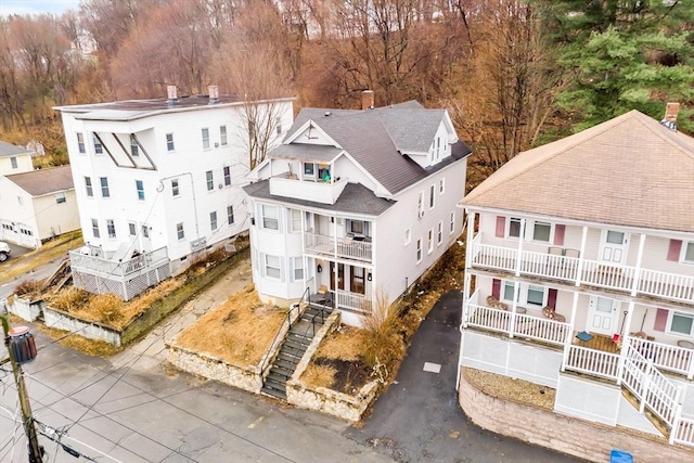 38 Cliff St, Fitchburg, MA 01420 - view of subject property with a tree filled landscape