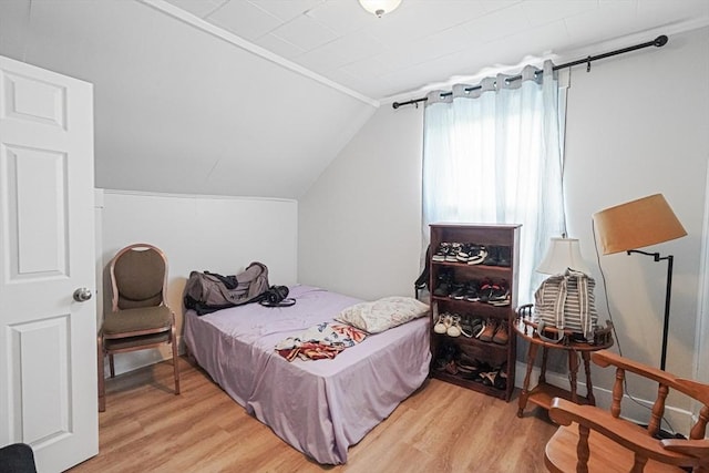 19 Chester St, Fitchburg, MA 01420 - bedroom with light wood-style floors and vaulted ceiling