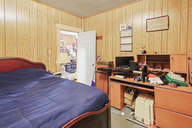 19 Chester St, Fitchburg, MA 01420 - bedroom with wooden walls