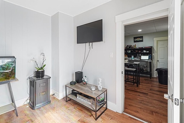 19 Chester St, Fitchburg, MA 01420 - living area featuring wood finished floors and baseboards