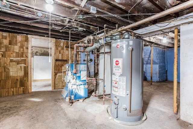 67 Alexander St, Springfield, MA 01107 - utilities with gas water heater and a heating unit