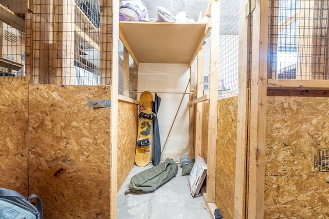view of storage room