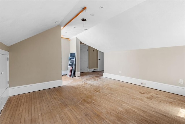 6 Windsor St, Andover, MA 01810 - additional living space featuring hardwood / wood-style flooring and lofted ceiling