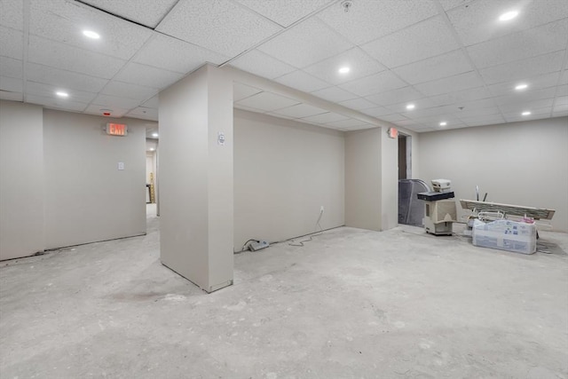 6 Windsor St, Andover, MA 01810 - finished basement featuring recessed lighting