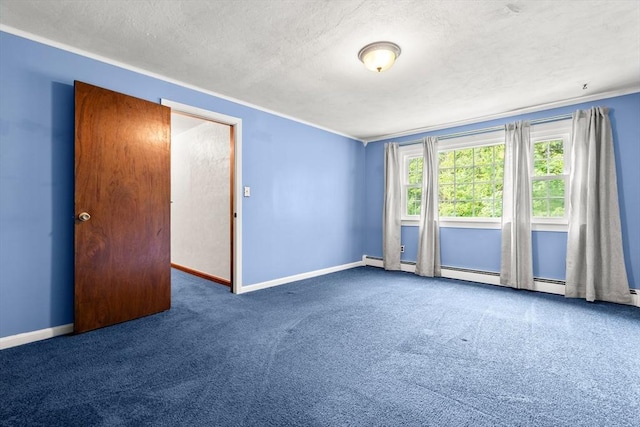 5 Ingalls Rd, Tyngsborough, MA 01879 - carpeted empty room featuring a textured ceiling and ornamental molding