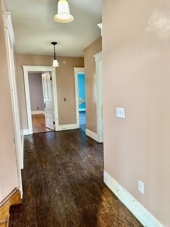 interior space featuring dark hardwood / wood-style floors