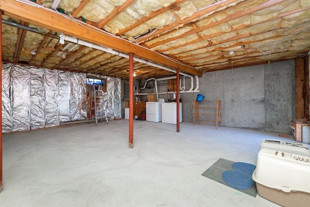 60 Spencer St Unit 60, Millis, MA 02054 - unfinished basement featuring independent washer and dryer and electric panel