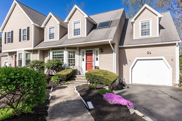 60 Spencer St Unit 60, Millis, MA 02054 - view of front of home with asphalt driveway and roof with shingles