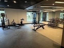 view of workout area