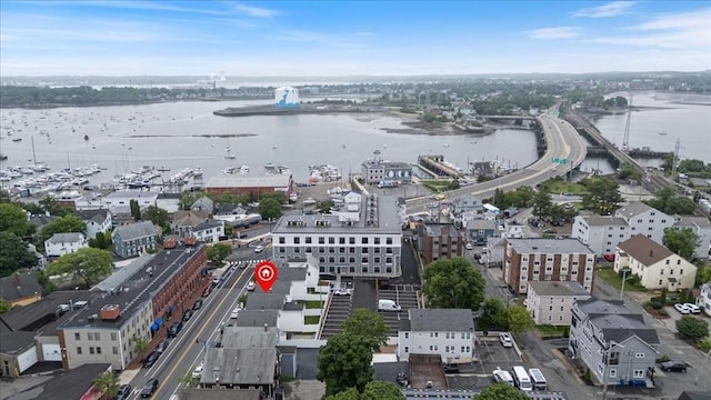 16 Rantoul St, Beverly, MA 01915 - aerial view of a nearby body of water and a notable bridge