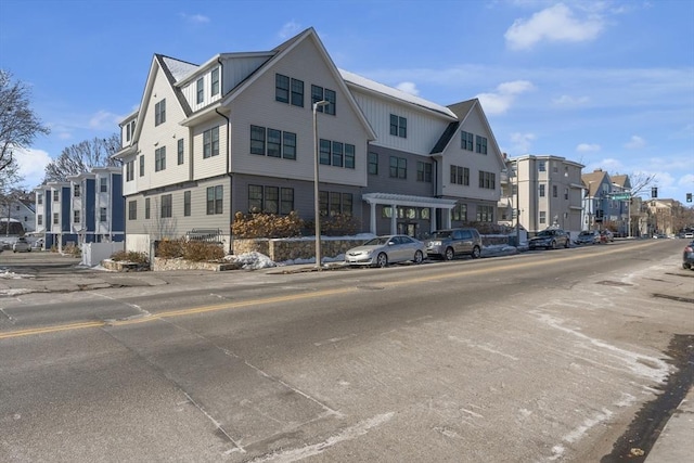 view of property with a residential view