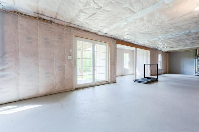 view of basement
