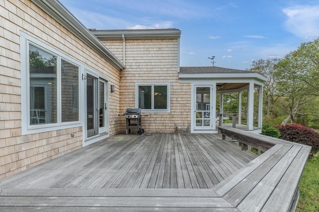 9 Beetlebung Grove Way, Chilmark, MA 02535 - wooden terrace with grilling area
