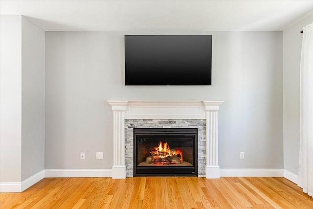 0 Thompson St, Middleboro, MA 02346 - detailed view of wood finished floors and a glass covered fireplace