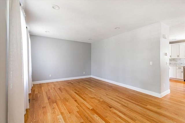 0 Thompson St, Middleboro, MA 02346 - empty room with light wood-style floors and recessed lighting