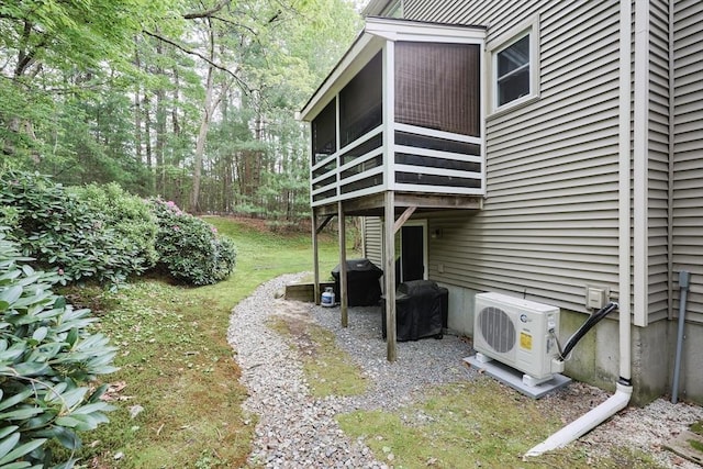 8 Heritage Dr Unit 8, Medway, MA 02053 - view of yard with a sunroom and a cooling unit
