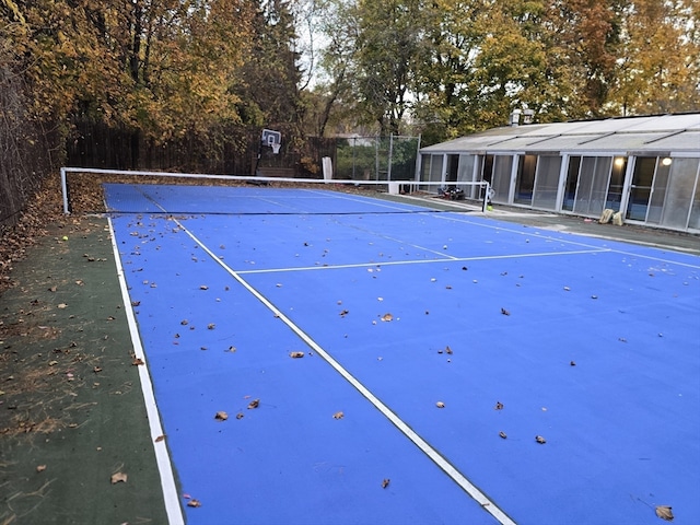 view of sport court