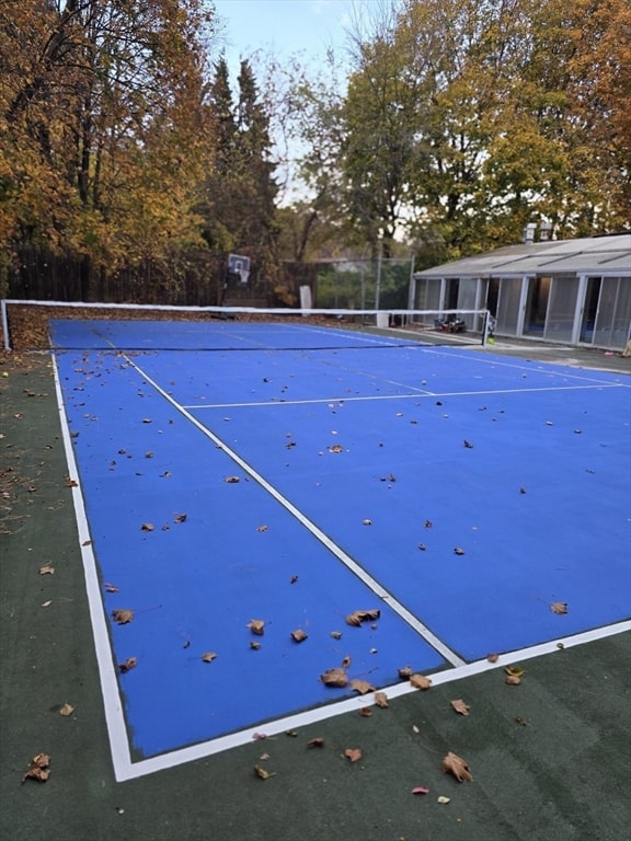 view of tennis court