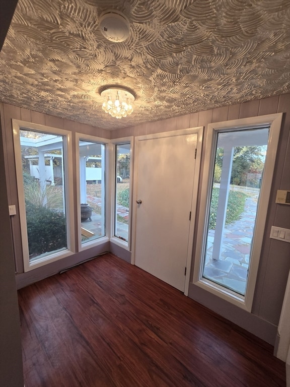 interior space featuring dark hardwood / wood-style floors