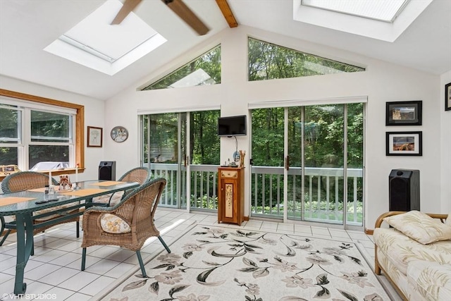 20 Lucia Dr, Milford, MA 01757 - sunroom with a skylight and plenty of natural light