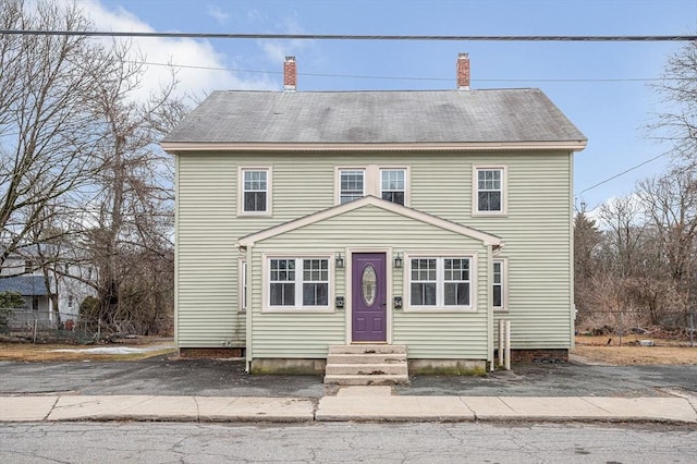 view of front of house featuring entry steps