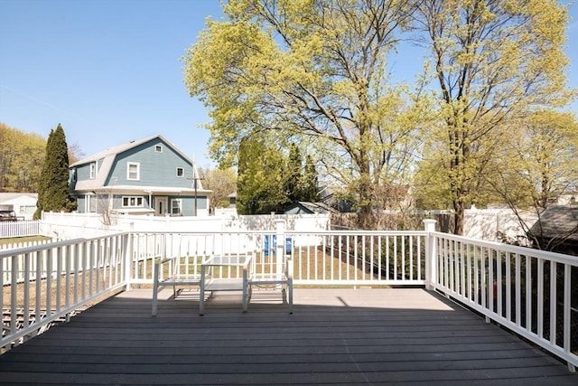 16 Horton St Unit 2, Salem, MA 01970 - wooden deck with a fenced backyard
