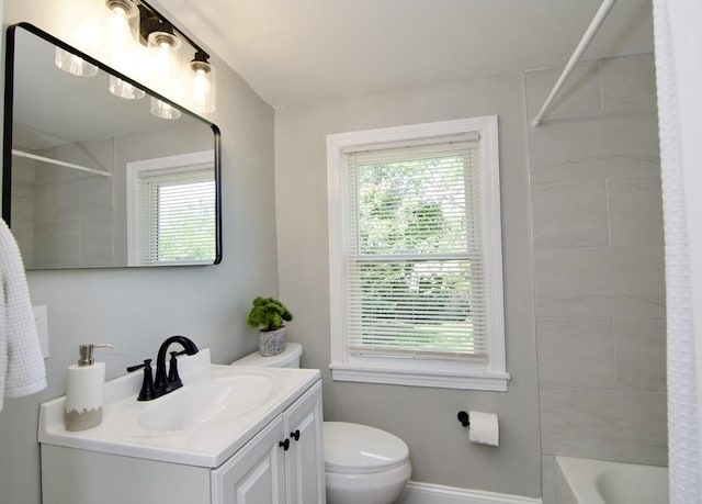 100 Haskin St, Springfield, MA 01109 - bathroom with vanity, healthy amount of natural light, and shower / bath combo with shower curtain