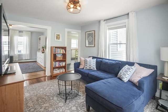24 Everett St, Woburn, MA 01801 - living room with wood finished floors