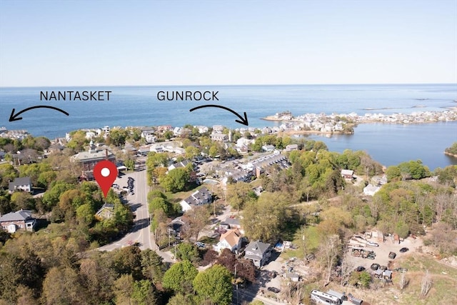 9 School St, Hull, MA 02045 - drone / aerial view with a water view