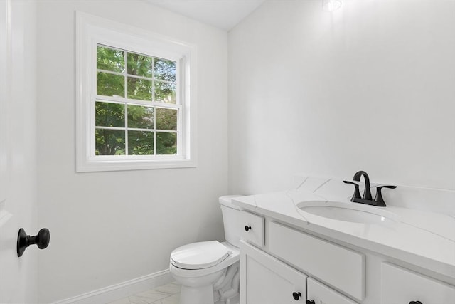 7 S Porter St Unit 7, Haverhill, MA 01835 - half bathroom with vanity and marble look tiles