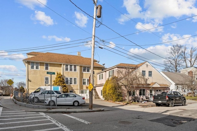 view of property with a residential view