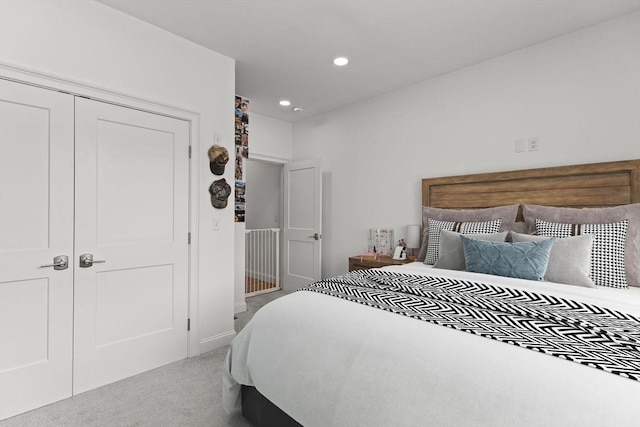751 Sharps Lot Rd, Swansea, MA 02777 - carpeted bedroom featuring recessed lighting and a closet