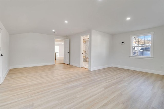 unfurnished room featuring light hardwood / wood-style floors