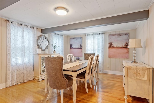 558 Amesbury Rd, Haverhill, MA 01830 - dining room featuring crown molding and light wood finished floors