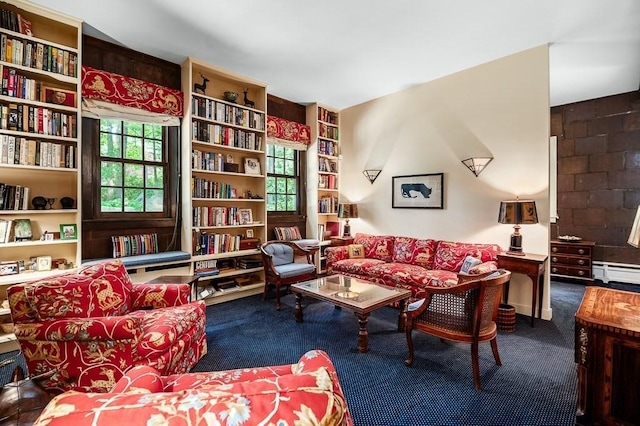 4 Dexter Ln, Manchester, MA 01944 - sitting room with carpet flooring, healthy amount of natural light, and baseboard heating