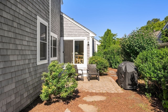 view of patio / terrace featuring grilling area