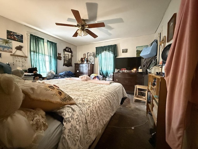 19 Davis St, Woburn, MA 01801 - bedroom featuring dark carpet and ceiling fan