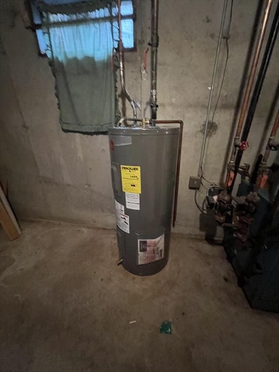 utilities featuring electric water heater