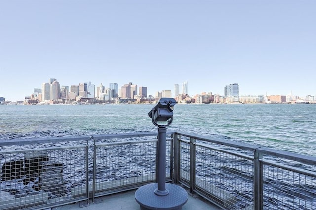 65 Lewis St Unit Ph03, Boston, MA 02128 - view of water feature featuring a view of city