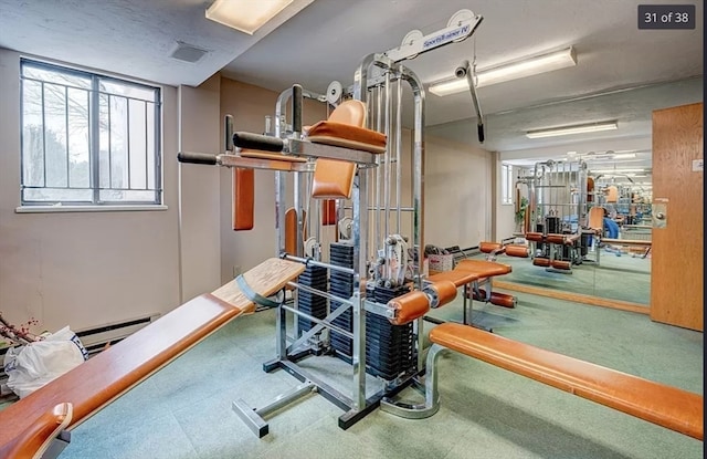 view of exercise room