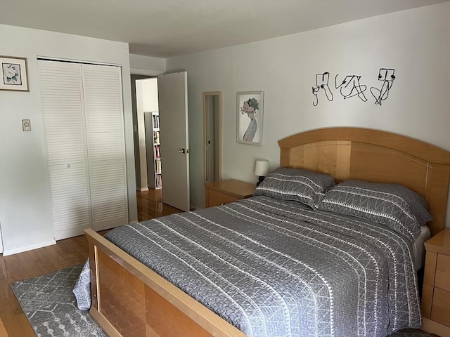 96 Main St Unit C8, Foxboro, MA 02035 - bedroom featuring a closet and wood finished floors