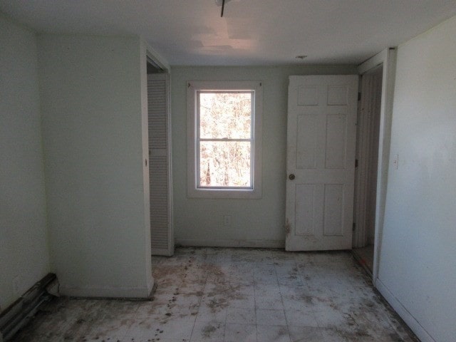 view of spare room