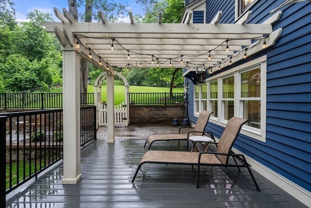 33 Philemon Whale Ln, Sudbury, MA 01776 - wooden terrace featuring a pergola