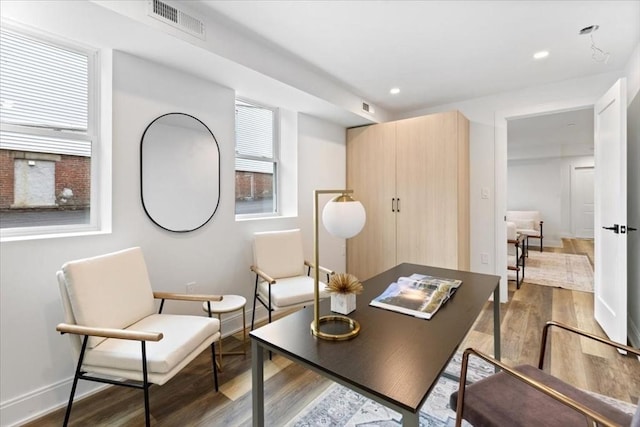 157 Princeton St Unit 1, Boston, MA 02128 - office with wood finished floors, recessed lighting, and baseboards