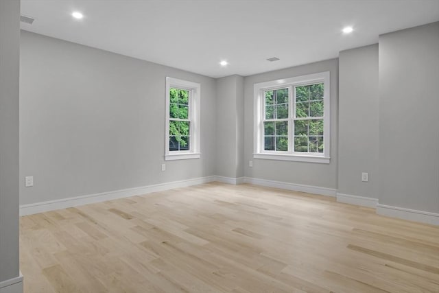 293 Cross St, Norwell, MA 02061 - empty room featuring healthy amount of natural light, light wood finished floors, and recessed lighting